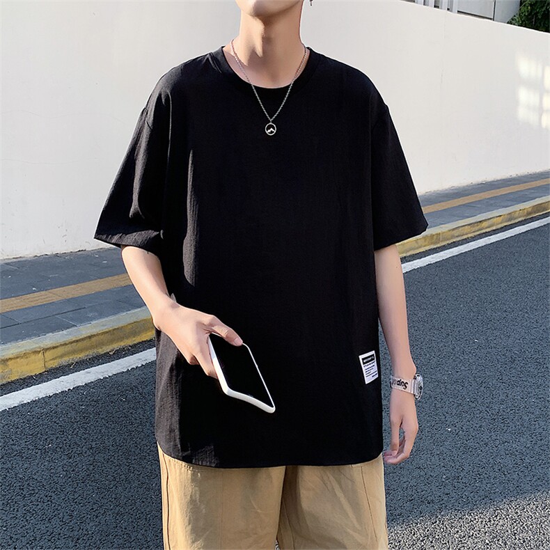 夏季新款港风印花T恤时尚百搭冰丝圆领T恤BS3102-P32,男装T恤,星座717