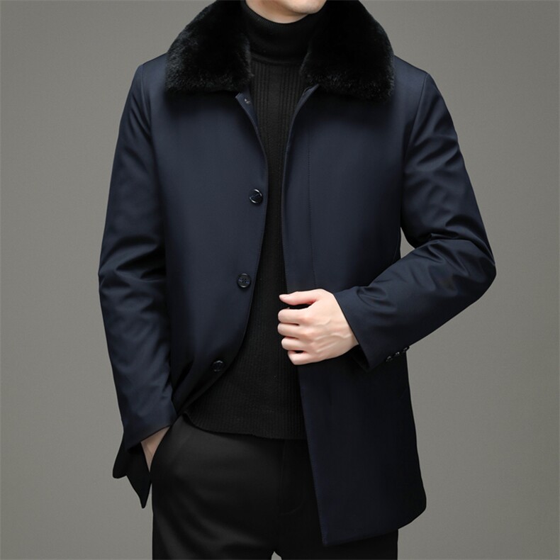 CXYF59550钱塘2020-2中年男士冬季厚款时尚休闲中长款羽绒服P255,男装羽绒服,钱塘207-2