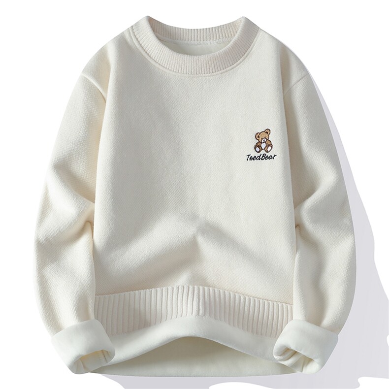 毛衣男秋冬男士休闲时尚圆领加绒加厚针织衫毛衣8183-P47，男装针织衫/毛衣，星座310B-3