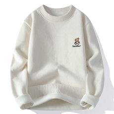 毛衣男秋冬男士休闲时尚圆领加绒加厚针织衫毛衣8183-P47，男装针织衫/毛衣，星座310B-3