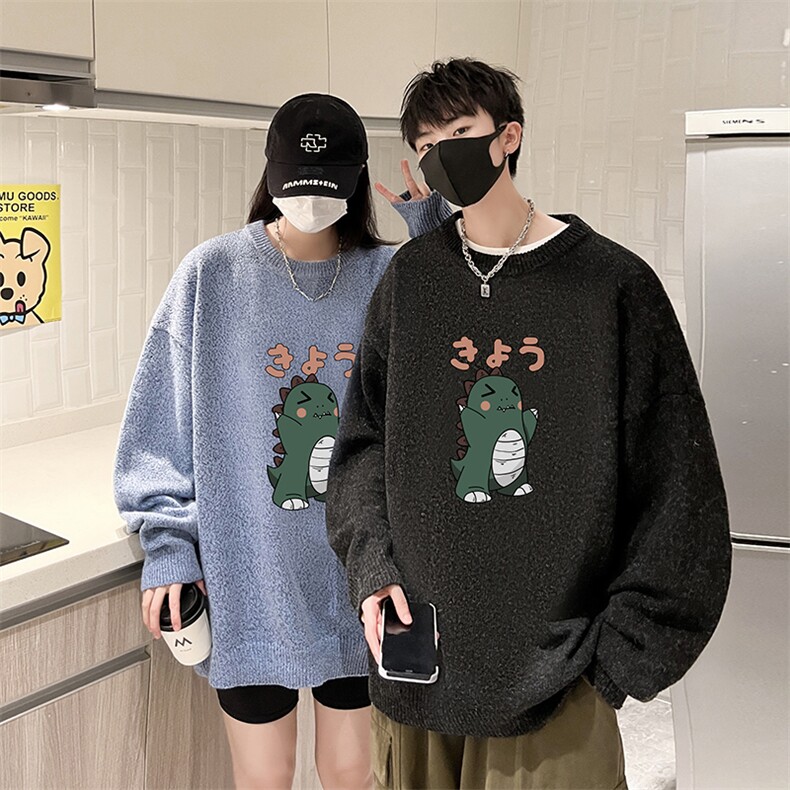 加厚加绒毛衣男大码毛线衣男针织衫男线衫M19037-P45加绒款-P65,男装针织衫/毛衣,电商A040