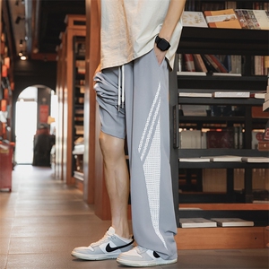 夏季新款卫裤男高街潮ins潮牌直筒休闲长裤潮流韩版AK0617-P40图片