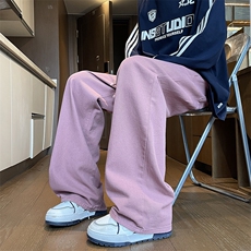 时尚直筒阔腿牛仔裤通勤百搭休闲裤N198-P45，男装牛仔裤，星座308B-2