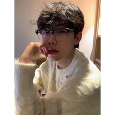 水貂毛钉珠毛衣男款秋冬穿搭马海毛针织衫，男装针织衫/毛衣，星座410-7