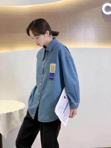 新款牛仔衬衫，女装衬衫，MST