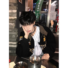 美式复古街头高级感哈灵顿夹克秋季刺绣外套潮牌男女JY182，男装夹克，星座1116A（原606A-3）