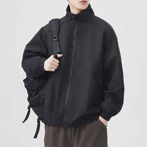 户外夹克男立领纯色上衣冲锋衣外套A157B-JK7822-P50图片