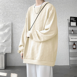 卫衣男秋季新款港风宽松提花套头上衣WY830-特P29图片