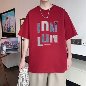 新款纯棉短袖t恤男夏季青少年初中高中学生帅气半袖体恤TX523-P25图片