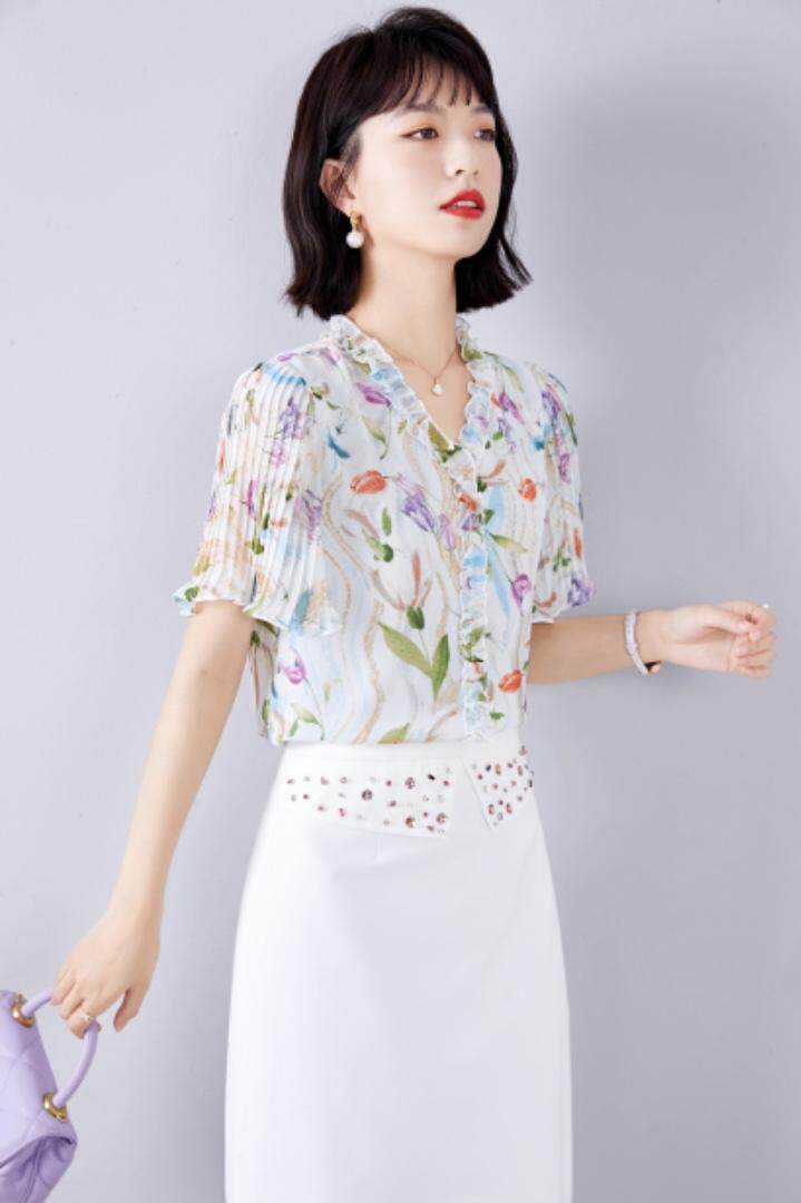 夏装新款短袖，女装，流金丽影(1F)