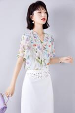 夏装新款短袖，女装，流金丽影(1F)