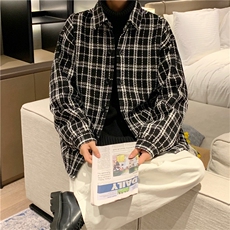 呢料加厚港风情侣宽松大码夹克外套男//A338-1W15P90，男装夹克，电商D325