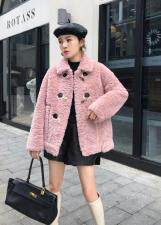 冬季皮毛一体，莫卡熊面料手感超柔软，女装，米朵拉