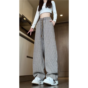 秋季新款潮流条纹设计百搭宽松休闲裤卫裤B315-K835-特p35控68图片