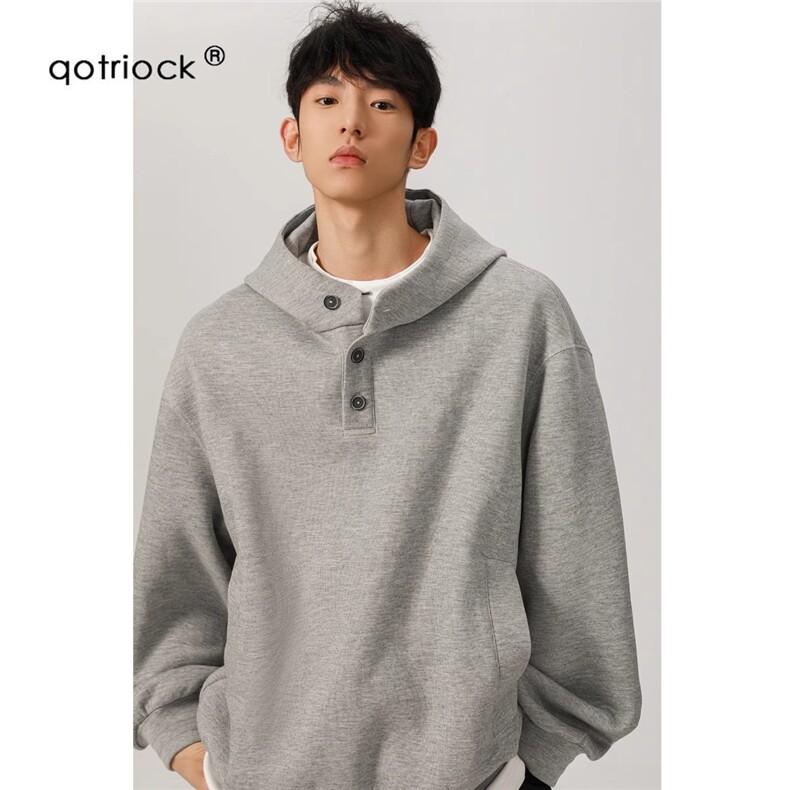 美式复古高级感毛衣男女亨利领上衣慵懒风情侣休闲Y51P50，男装针织衫/毛衣，星座1013-5