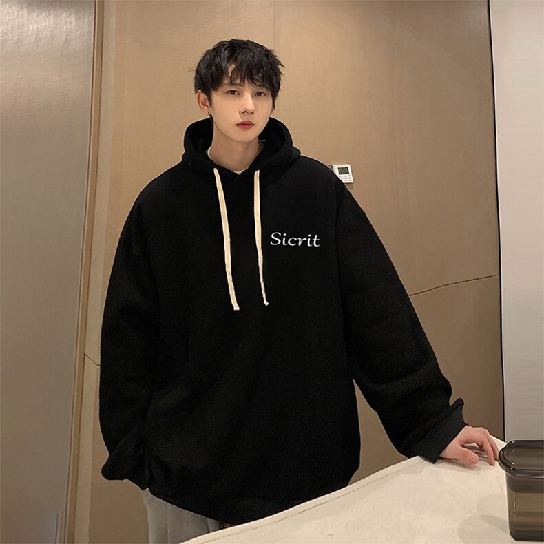 纯棉连帽卫衣男大码运动帽衫宽松薄WY2098-P35,男装卫衣,电商A040