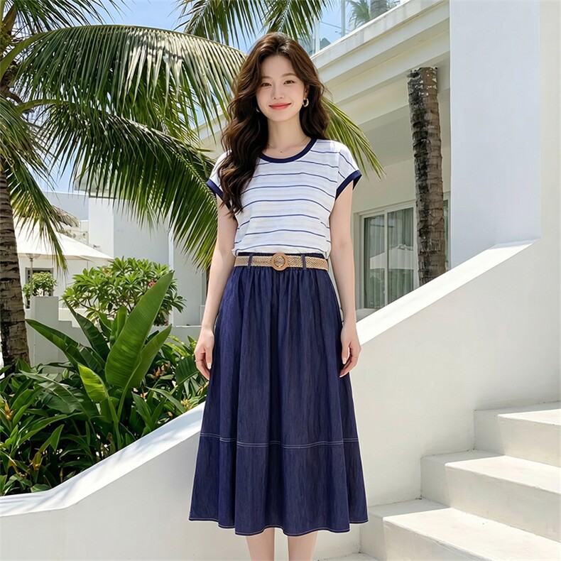 套装女夏季清爽百搭休闲两件套,女装套装/套裙,芙芮
