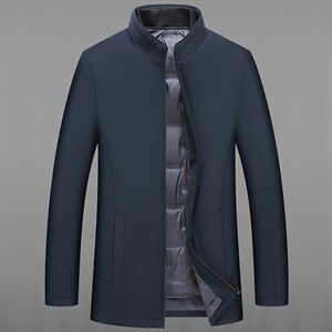 羽绒服男士外套冬季2023年新款立领加厚爸爸冬装外套J619-P260，男装羽绒服，电商B212（原钱塘6029）