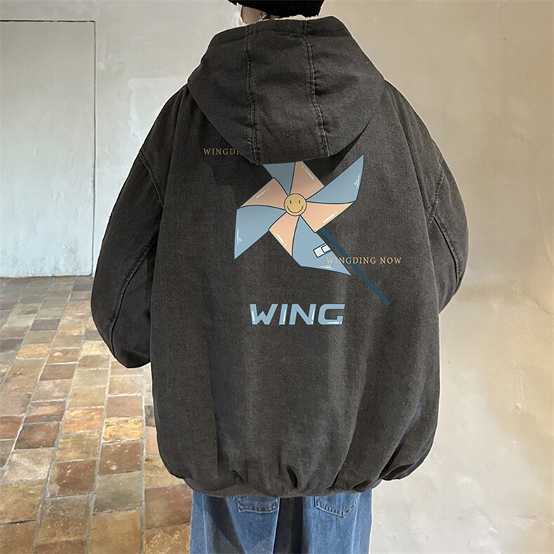 控价158牛仔外套男大码加厚加绒棉衣男羊羔毛棉服男NM53112-P140,男装棉衣,电商A040