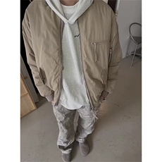 有货。春秋季外套棒球服男女简约百搭工装夹克W6949-P67，男装夹克，星座412-3
