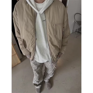有货。春秋季外套棒球服男女简约百搭工装夹克W6949-P67图片