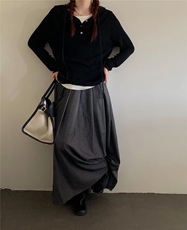 新款简约百搭长袖针织女宽松休闲外套，女装针织衫/毛衣，伟祺羊绒