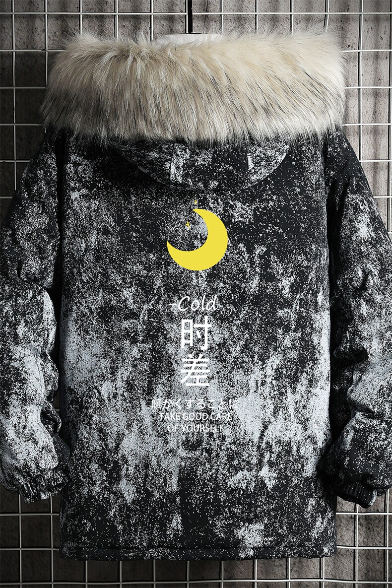 MC49047-P135日系潮衣男大码派克服男工装服外套袄网格,男装棉衣,电商A040A