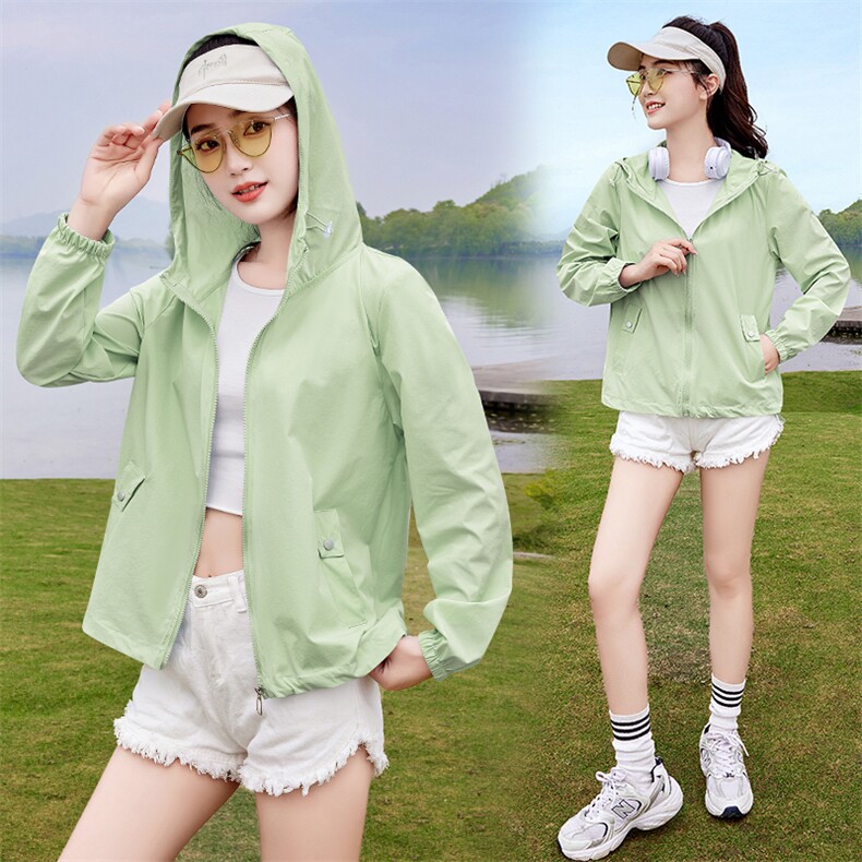 现货！！防晒衣女2024夏季新款时尚透气防晒衫薄外套,女装防晒衣,以桐