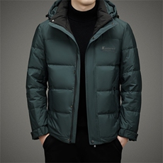 羽绒服男2023新款冬季中年男士商务休闲上衣厚款保暖白鸭绒外套，男装羽绒服，电商B212（原钱塘6029）