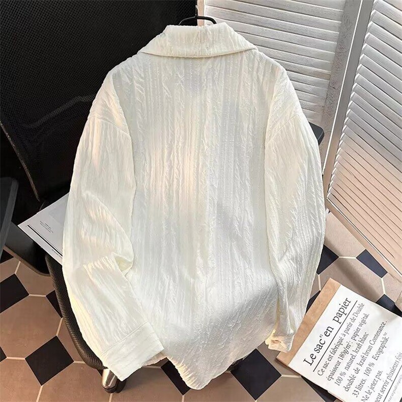 中性风春季小众衬衫上衣小众高级感新中式衬衫打底3616P45,男装衬衫,星座410-2
