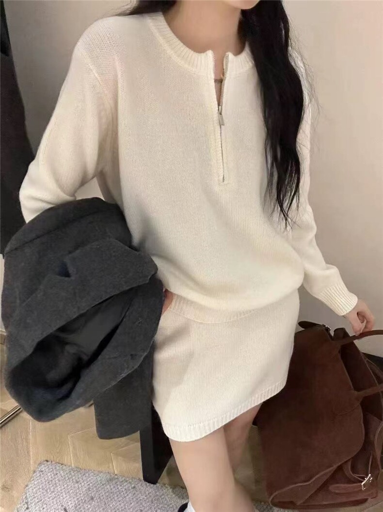 2025年秋季时尚百搭通勤套装，女装套装/套裙，半城羊绒