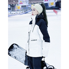 冬季防水加棉加厚机能潮滑雪衣男女连帽抽绳滑雪服外套HF57-P175，男装棉衣，电商A001
