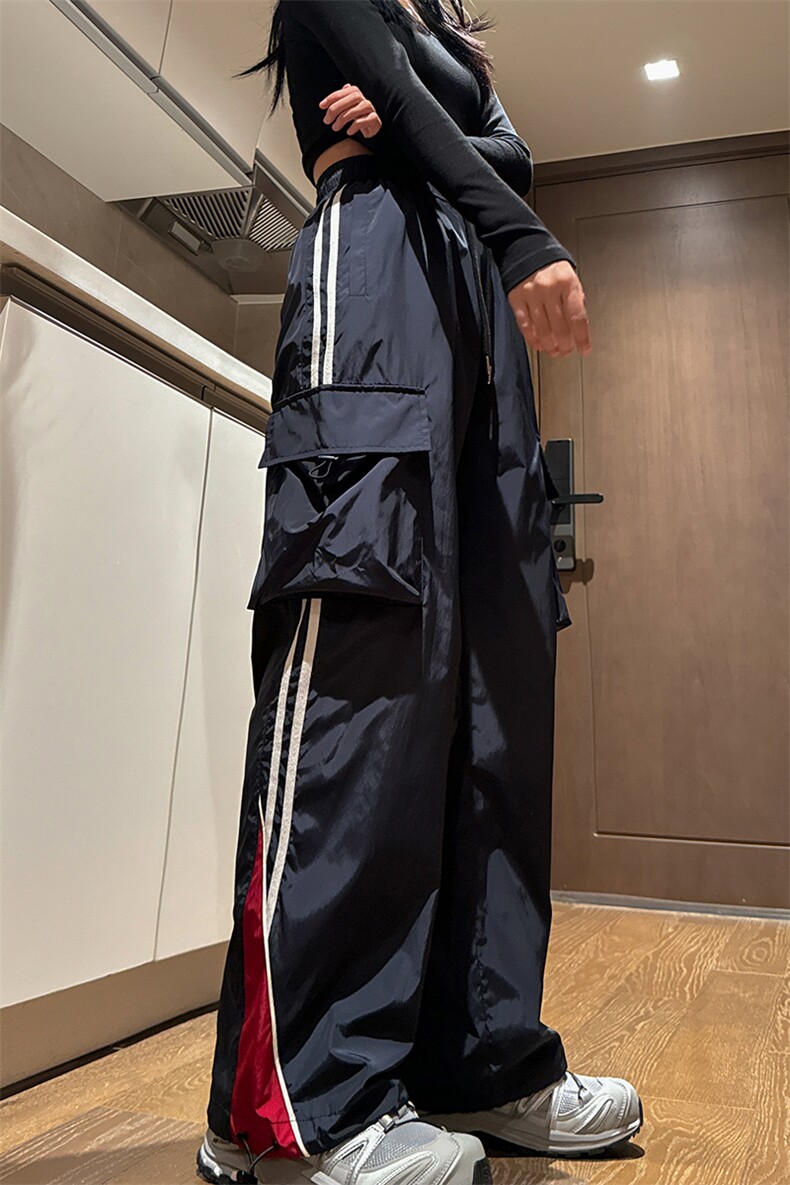 春季两穿休闲裤C5361-TP50控价68可束脚裤子男撞色工装裤女,男装休闲裤,电商A102-1
