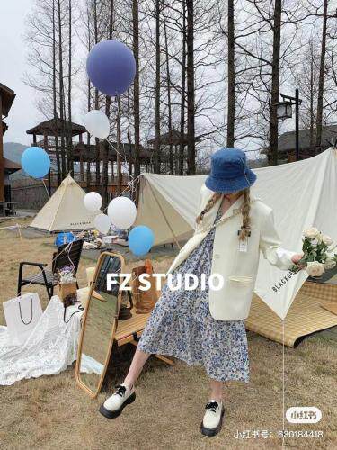 【春季新款】自制高品质西装淡黄色，女装西装，F/TU