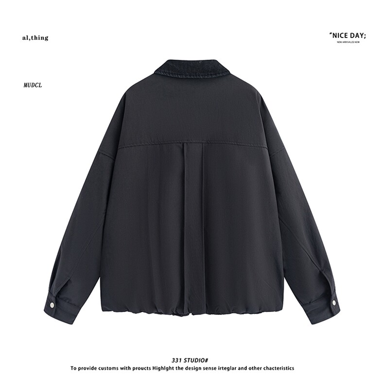 平铺~新标90白鸭绒美式休闲拼色羽绒服外套E105/P208,男装羽绒服,电商B331