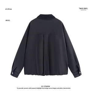 平铺~新标90白鸭绒美式休闲拼色羽绒服外套 E105/P208图片