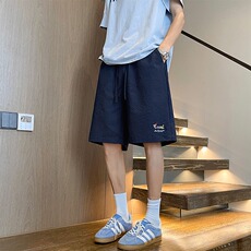 泡泡纱腊肠狗运动短裤男夏季美式休闲中裤宽松速干五分裤XXD57，男装牛仔裤，星座208-5