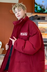 ！2025秋冬新款男士立领棉衣百搭字母棉服外套MY308特P55，男装棉衣，电商B220