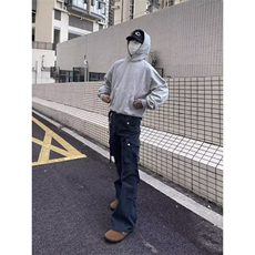 水洗纯棉美式绑带牛仔裤ZK0353-P75，男装牛仔裤，星座313A(原308A-2)