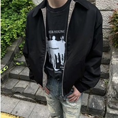 简约气质潮流ins时尚双面穿夹克百搭文艺流行原宿日系新款慵懒，男装夹克，星座601-1