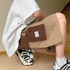 港风抖音品质休闲裤多口袋短裤工装裤A014-DY2158-P40控58，男装休闲裤，电商A014