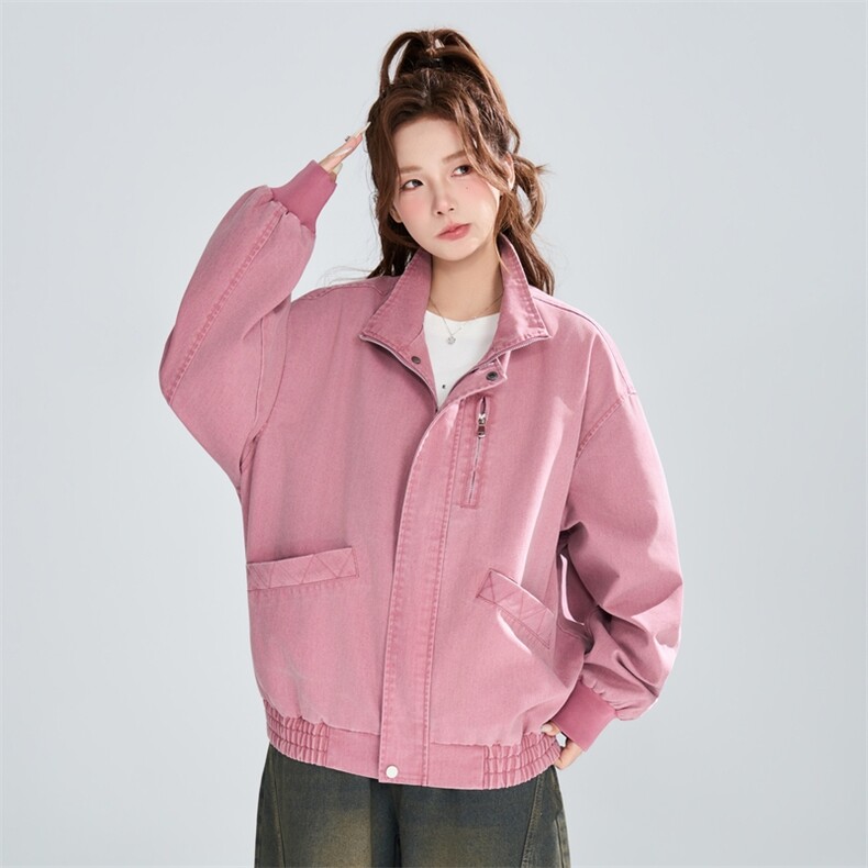 2026春季宽松复古立领工装夹克男女同款百搭外套XZ309JK8009P95,男装夹克,星座309（原A406）