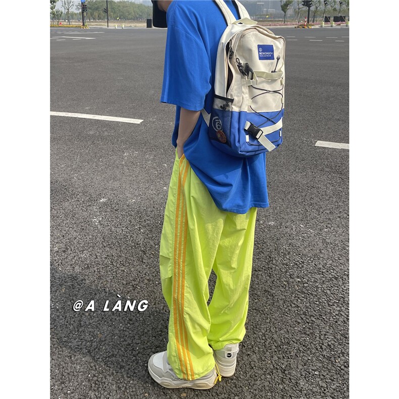 【现货】XZ612-K661-P55控75春夏多巴胺糖果色薄款伞兵裤速干裤,男装休闲裤,星座612