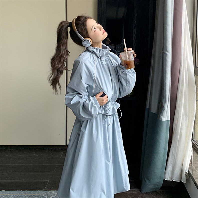 【2025春款现货】法式气质显瘦休闲蓝色套装088-9906p145k198,女装套装/套裙,2C088