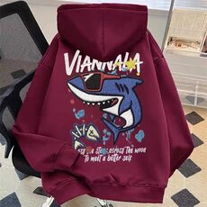 1506-1/WRW6911/P42卫衣男连帽春秋季ins港风宽松潮牌字母印花，男装卫衣，星座1506-1