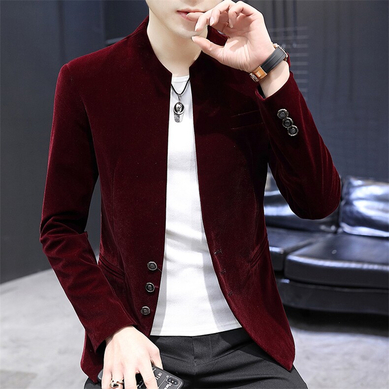 X868-P70秋季时尚男士小西装纯色外套,男装西服,星座507A（原星座306B-2）