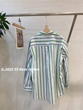 新款条纹衬衫均码4色，女装衬衫，G