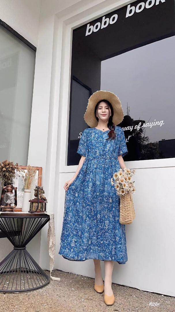 纯苎连衣裙小衫裤子裙子衬衣 时尚风 风淑女风休闲风，女装连衣裙，川哲