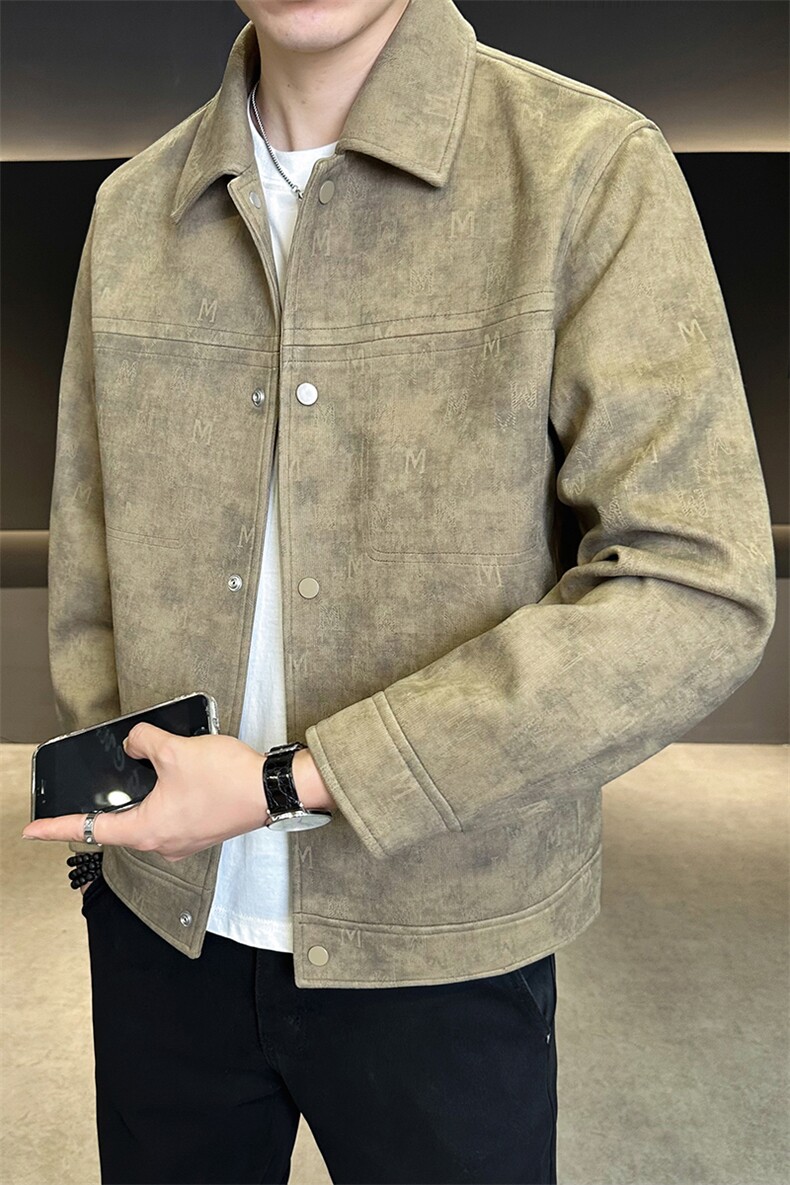 针织外套翻领男装夹克秋季新款衣服C317-J2517-P145,男装夹克,电商C317