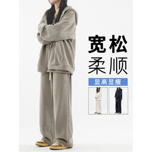 套装男秋装三件套380克重磅条绒开衫卫衣美式潮流-SJT860特批167图片
